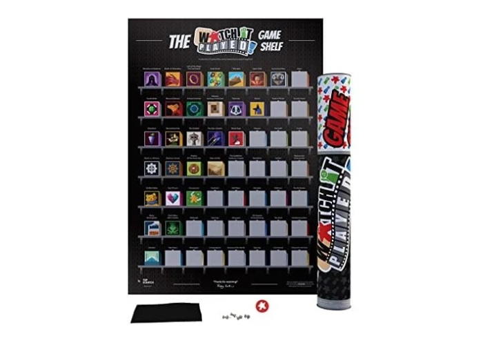 Скретч постер Watch It Played Game Shelf