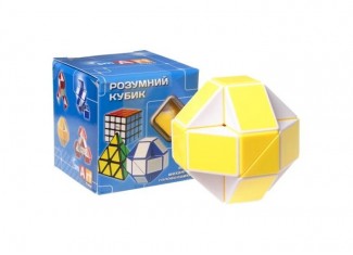 Змейка Рубика бело-желтая (Smart Cube Snake White and Yellow in box)