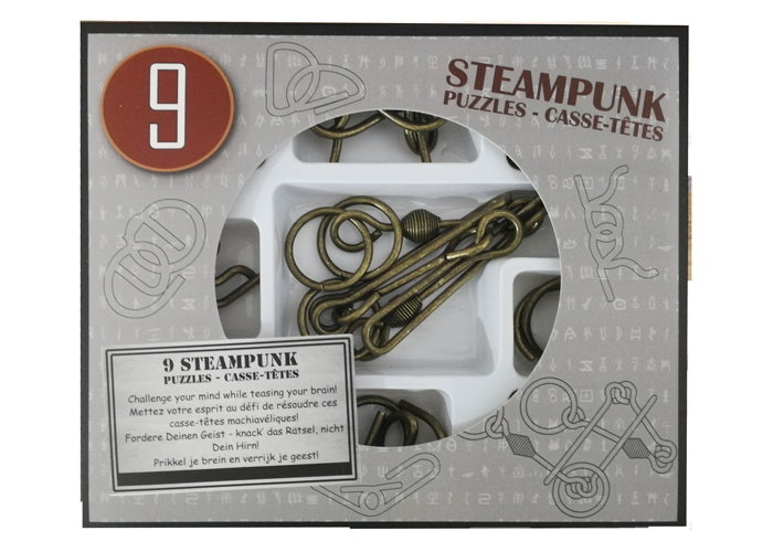 Набір головоломок Steampunk Puzzles (9 шт.) (синій) (9 Steampunk Puzzles blue)