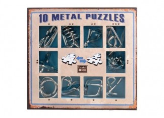 Набор головоломок Metal Puzzles (10 шт.) (голубой) (10 Metal Рuzzles Вlue)