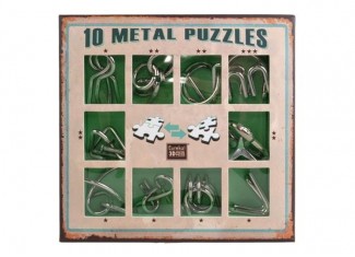 Набор головоломок Metal Puzzles (10 шт.) (зелёный) (10 Metal Рuzzles Green)