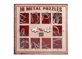 Набор головоломок Metal Puzzles (10 шт.) (красный) (10 Metal Рuzzles Red)