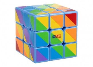 Умный Кубик 3х3х3 зеркальный радужный голубой (Smart Cube 3x3х3 Mirror Rainbow Blue)