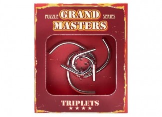 Головоломка металева Grand Master Puzzles TRIPLETS red