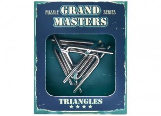 Головоломка металлическая Grand Master Puzzles TRIANGLES blue