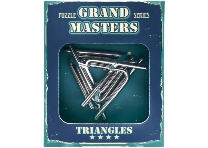 Головоломка металева Grand Master Puzzles TRIANGLES blue