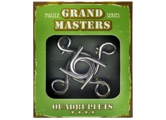 Головоломка металева Grand Master Puzzles QUADRUPLETS green