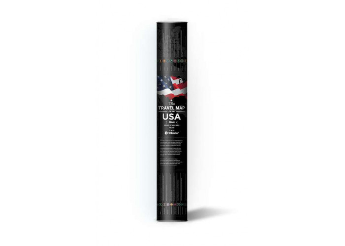 Скретч карта мира Travel Map USA Black