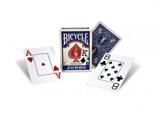 Карты игральные Bicycle Rider Back International Jumbo Index (blue)