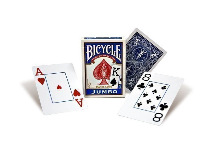 Карти гральні Bicycle Rider Back International Jumbo Index (blue)