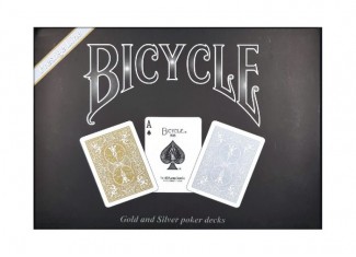 Карты игральные Bicycle Prestige Line Set 2 decks Gold & Silver (2 колоды)