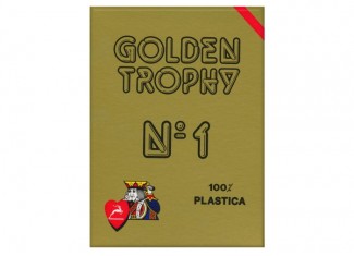 Карти гральні Modiano Golden Trophy 100% Plastic (red)