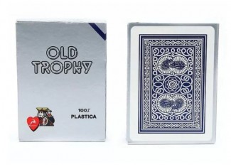 Карти гральні Modiano Old Trophy Moto 100% Plastic (blue)