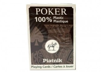 Карты игральные 100% Plastic Poker Economy single deck (red)