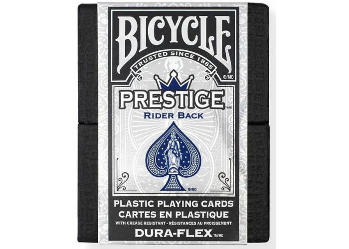 Карти гральні Bicycle Prestige 100% Plastic Dura-Flex (blue)