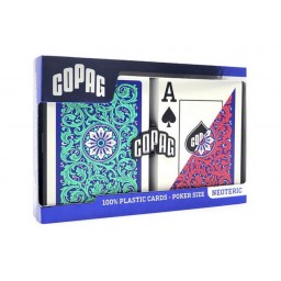 Карты игральные Copag 1546 Plastic Standard Index Red/Green Double Deck (2 колоды)