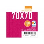 Протекторы для карт Games7Days (70 х 70 мм, Square Small, 100 шт.) (STANDART)