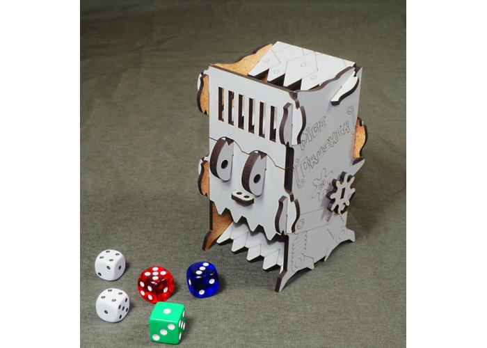 Вежа для кубиків "Нищівник кубиків" (Mechanical Dice Tower: Dice Crusher) (сірий)