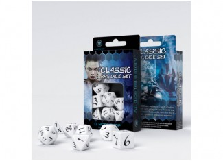 Набір кубиків Classic RPG White & black Dice Set (7 шт.)