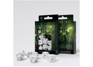 Набір кубиків Elvish White & black Dice Set (7 шт.)