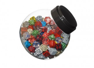 Кубик Q-Workshop D4, D6, D8, D10, D12, D20, D100 (в ассорт.) (1 шт.)