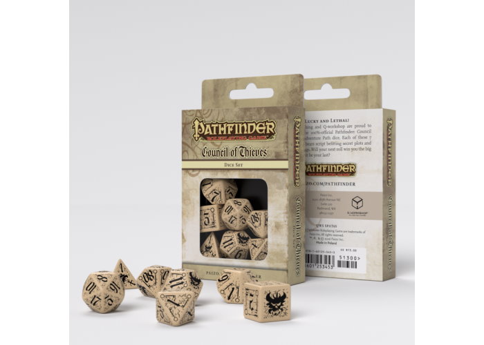 Набор кубиков Pathfinder Council of Thieves Dice Set (7 шт.)