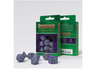 Набір кубиків Pathfinder Goblin Purple & green Dice Set (7 шт.)