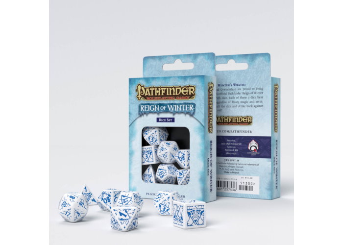 Набор кубиков Pathfinder Reign of Winter Dice Set (7 шт.)