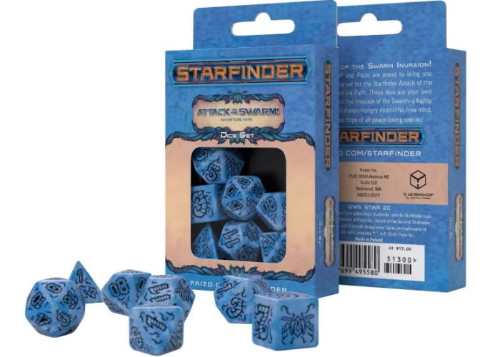 Набор кубиков Starfinder Attack of the Swarm Dice Set (7 шт.)