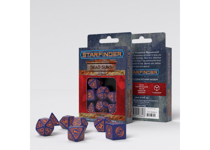 Набор кубиков Starfinder Dead Suns Dice Set (7 шт.)