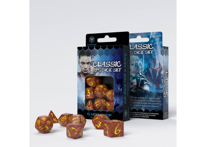 Набор кубиков Classic RPG Caramel & yellow Dice Set (7 шт.)