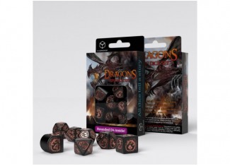Набір кубиків Dragons Modern Dice Set Obsidian (7 шт.)