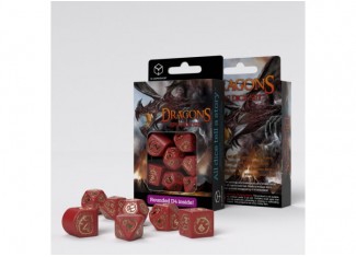 Набор кубиков Dragons Modern Dice Set Ruby (7 шт.)