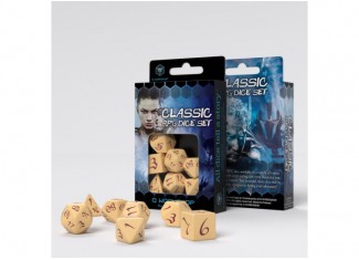 Набор кубиков Classic RPG Beige & burgundy Dice Set (7 шт.)