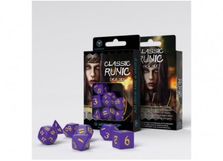 Набор кубиков Classic Runic Purple & yellow Dice Set (7 шт.)