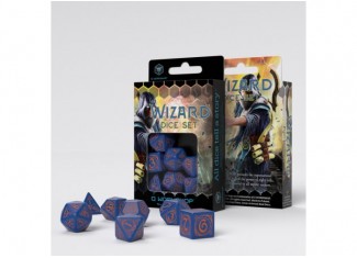 Набор кубиков Wizard Dark-blue & orange Dice Set (7 шт.)