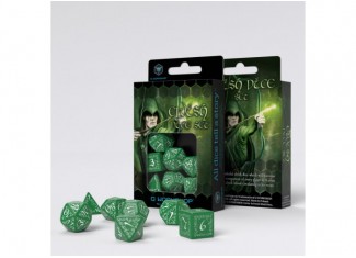 Набор кубиков Elvish Green & white Dice Set (7 шт.)