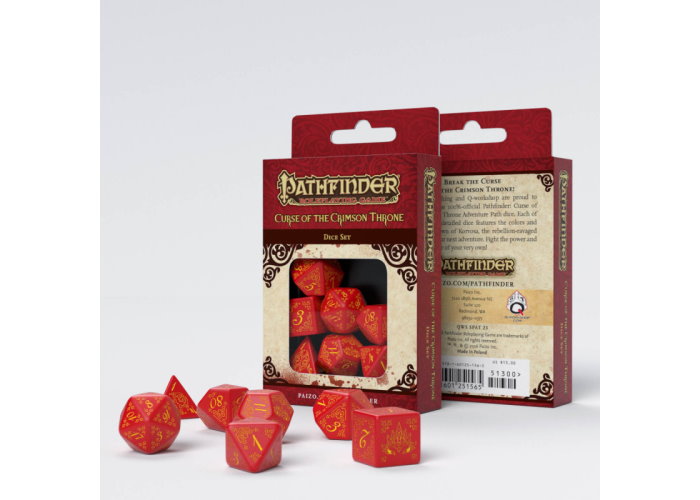 Набір кубиків Pathfinder Curse of the Crimson Throne Dice Set (7 шт.)
