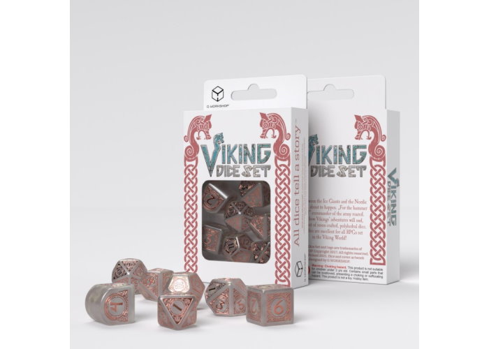 Набор кубиков Viking Modern Dice Set: Niflheim (7 шт.)