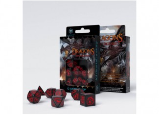 Набор кубиков Dragons Onyx Dice Set (7 шт.)
