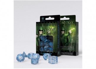 Набір кубиків Elvish Translucent & blue Dice Set (7 шт.)