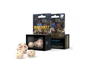 Набір кубиків RuneQuest Beige & burgundy Expansion (3 шт.)