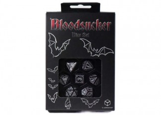 Набір кубиків Bloodsucker Black & silver Dice Set (7 шт.)