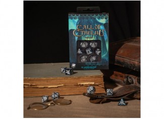 Набор кубиков Call of Cthulhu Abyssal & white Dice Set (7 шт.)