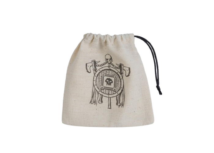 Мішечок для кубиків Orc Beige & black Basic Dice Bag