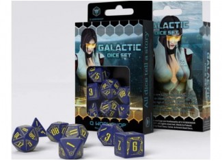 Набір кубиків Galactic Navy & Yellow Dice Set (7 шт.)
