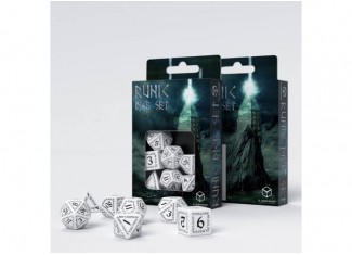 Набір кубиків Runic White & black Dice Set (7 шт.)