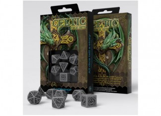 Набір кубиків Celtic 3D Revised Gray & black Dice Set (7 шт.)