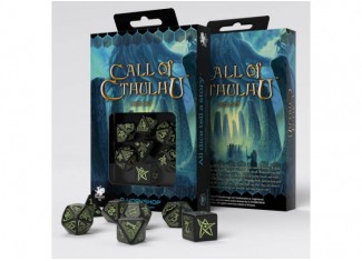 Набор кубиков Call of Cthulhu Black & glow-in-the-dark Dice Set (7 шт.)