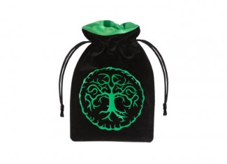 Мешочек для кубиков Forest Black & green Velour Dice Bag